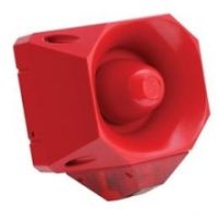 Marchio: COOPER. Articolo: 7021121FUL-0004X. SIRENA ROSSA 120 dB CON LAMPEGGIANTE ROSSO DA ESTERNO