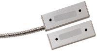 Marchio: ARITECH. Articolo: DC118. Contatto in alluminio anodizzato con cavo armato di tipo industriale per conduttori da 200 cm installazione a giorno. Tolleranza max. (GAP) 75 mm., NC. Dimensioni: 76x12x25 mm. 