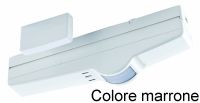 Marchio: DOMOTEC. Articolo: WINDOOR DT - contatto+antimask+laser – marrone.I rivelatori Windoor grazie alle loro originali caratteristiche costruttive, rappresentano la soluzione ottimale per la protezione efficace dei punti di accesso dall’esterno, quali porte, finestre, vetrine, portoni ed aree di transito. I rivelatori Windoor soddisfano la richiesta degli utilizzatori finali di una protezione perimetrale suddivisibile per singoli punti di accesso che garantisca una protezione flessibile ma affidabile ed a costi contenuti. La gamma dei rivelatori Windoor comprende modelli con sensore PIR e modelli DualTech. I rivelatori Windoor DT utilizzando uno speciale modulo MW a 10.525 GHz, aggiungono la gestione combinata delle due tecnologie (IR e MW) alle altre prestazioni che caratterizzano i rivelatori Windoor: I rivelatori WINDOOR sono disponibili, in diverse configurazioni:Con contatto magnetico per abbinare alla protezione a tenda la protezione contro l’apertura dell’infisso. Con sistema di protezione Antimask contro i tentativi di sabotaggio. Con puntatore Laser che visualizza l’asse dell’area di rivelazione per una regolazione precisa dell’orientamento del rivelatore in fase d’installazione.• Spessore di soli 22 mm, utilissimo per consentire l’installazione trale ante della finestra ed eventuali tapparelle, scuri o zanzariere• Innovativo sistema di orientamento dell’area di rivelazione• Elaborazione digitale dei segnali e dei parametri ambientali• Compensazione dinamica automatica della temperatura• Regolazione della portata• Led di segnalazione e memoria di allarme intrusione• Led di segnalazione e memoria antimascheramento• Modalità programmabile di visualizzazione dei led• Modalità programmabile di attivazione del relè di allarme• Ingresso TC per blocco microonda e led, condizionamento uscite ereset memorie• Morsettiera estraibile• Protezione antiapertura ed antistrappo• Puntatore laser per la visualizzazione dell’area di rivelazione per unaprecisa installazione*• Contatto magnetico (reed) incorporato per il controllo dell’aperturadell’infisso *• Contatto magnetico programmabile come impulsivo o di stato *• Antimascheramento (con uscita separata, NC) *Tensione nominale: 12 VccRange di funzionamento: 11 ÷ 14,5 VccAssorbimento stand by/allarme: 22mA/25mA (47mA con laser attivo)Portata rivelazione selezionabile: 1,5 m / 2,5 m / 3,5 m / 5,0 m (+0 /-10%)Apertura fasci rivelazione: 80° x 18° (PIR)Modalità funzionamento DT: ANDFrequenza microonda: 10,525 GhzTecnologia antimask (*): infrarosso attivoPortata contatti allarme: NC 100 mA maxPortata contatti antimasking (*): NC 100 mA maxContatto magnetico (*): dist. apertura = 18 mm dist. chiusura = 8 mmPotenza laser (*): <3 mWGrado di protezione: IP42Livello di sicurezza: (EN50131-2-4) : 2008 Grado 2Classe ambientale: (EN50131-2-4) : 2008 Classe IIITemperatura di funzionamento: -25 ÷ +55°CDimensioni (mm): 158 x 22 x 38/46