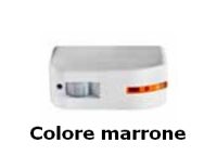 Marchio: ELKRON. Articolo: DT18AM/BR. Rilevatore per esterno a doppia tecnologia, da CENTRO FINESTRA,funzione antimasking. Portata 4 m. Colore marrone.