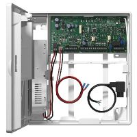 Marchio: PARADOX. Articolo: MG5075S/86. Versione a 868MHz. CENTRALE ANTINTRUSIONE IBRIDA SERIE MAGELLAN a microprocessore con 5 zone cablate a bordo espandibili fino a 32 cablate/senza fili. Memoria 256 eventi, 32 codici utenti e telecomandi. Possibilità di suddividere l’impianto in 2 aree indipendenti con area comune. Combinatore telefonico digitale incorporato: 3 numeri per Centrale di Sorveglianza e 5 numeri per combinatore vocale (con VDMP3). Combinatore GSM esterno (PCS250). Supporta fino a 15 telecamere HD88. Connessione diretta al software di programmazione BabyWare via seriale (con 307-USB) o TCP-IP (con IP150+). Alimentatore incorporato da 2.5A. La centrale MG5075 potrà utilizzare la tecnologia senza fili di Paradox FSK presto disponibile. Armadio plastico mm 254x273x89. Frequenza 868MHz. Possibilità di inserimento Totale, Notturno, Perimetrale e Disinserito per singola area. Supporta fino a 15 telecamere HD88. Gestisce fino a 32 telecomandi bidirezionali REM2, REM3 e REM25, fino a 8 tastiere senza fili K32RF, fino a 2 ripetitori radio RPT1, fino a 16 moduli uscite PGM senza fili 2WPGM e fino a 4 sirene senza fili SR230/SR150/SR120. Alimentazione ausiliaria di 2,5A. Certificato EN50131 Grado 2.