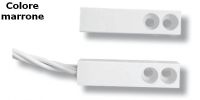 Marchio: UNITEK. Articolo: UTKCSM51MR. Contatto magnetico da superficie plastico ultraminiaturizzato - marrone