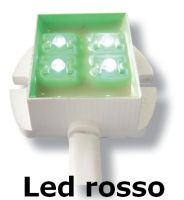 Marchio: UNITEK. Articolo: UTKRO465R. Ripetitore ottico 12/24 volt led grande partenza - cavo di collegamento - rosso