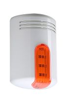 Marchio: VENITEM. Articolo: 20202128. Sirena autoalimentata a 13.8 Vdc con lampeggiante a led e sistema antischiuma-antishock. Doge LS Avorio cal. Arancio.