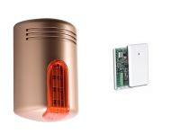 Marchio: VENITEM. Articolo: AS1PKIT2RAR. Kit Doge AS1/P Rame calotta rossa + ATX3 + batt. Sirena Doge wireless, AUTOPROTETTA, BIDIREZIONALE, SUPERVISIONATA, sistema antischiuma brevettato a doppia tecnologia contro i falsi allarmi, antishock contro gli urti violenti, antiperforazione e lampeggiante a led, compatibile con qualsiasi tipo di centrale filare e/o wireless. Funziona in abbinamento con il dispositivo bidirezionale ATX3 (senza sirena interna). Funzioni come per ATX2/S.