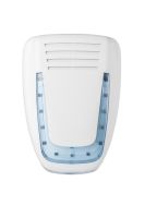 Marchio: VENITEM. Articolo: 20200224. Sirena autoalimentata a 13.8 Vdc con lampeggiante a led e sistema antischiuma-antishock, anti-perforazione e sistema brevettato di illuminazione a led e scheda vocale. Mose LSP VOCAL LUX bianco opaco cal. Azzurra.