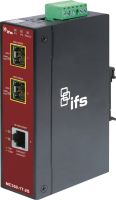 Marchio: ARITECH. Articolo: MC350-1T-2S. 1-Port 10/100/1000Base-T Copper + 2-Port SFP Unmanaged Media Converter(-40~75°C) - Power 12-48V DC - Din rail or Wall Mount - accepts SFP S20 and S30 Series AdditionalPSU to be ordered: 613P-EU or 613P-UK Note:SFP Modules 100 / 1000 not included