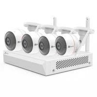 Marchio: DIERRETVCC. Articolo: VH-EZ-BW2824-B1E10. EZVIZ - Kit di videosorveglianza WiFi - Contiene: 4 Telecamere 1.3Mpx (1280x1080) con visione notturna IR adatte per esterni IP66 e  Videoregistratore NVR 8CH 1080P - 1 HDD incluso - Sirena e illuminazione integrati nella telecamera - Registrazione 24 ore o rilevamento del movimento - TCP/IP (RJ45) o WiFI 802.11b/g/n