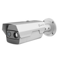 Marchio: DIERRETVCC. Articolo: VH-SF-IPTB013DHA-15D2Y. Safire - Telecamera Termica Dual IP - Sensore termico 384x288 Vox - Lente 15 mm - Intervallo di misurazione della temperatura -20º C~150º C (±8ºC) - 15 Colori - Sensibilità termica < 40mK - Sensore ottico 1/2.8” Progressive CMOS - 2 Megapixel (1920x1080) - Lente 8 mm - Colore 0.002 Lux / B/W 0.0002 Lux - H.265+ / H.265 - Impermeabile IP66 - Audio - Allarmi - Rilevazione antincendio e allarme - Registrazione su scheda SD - RJ-45 10/100 BaseT - PoE IEEE802.3af - Interface WEB, CMS (DSS/PSS), Smartphone e NVR - Compatibile con ONVIF