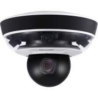 Marchio: HIKVISION. Articolo: DS-2PT5326IZ-DE. PANOVU PTZ H.265 SMART 2MPIR PanoVu 2MP (1920x1080) 20FPS. 3x sensore CMOS 1/2.8’’ Progressive Scan di tipo Day&Night con filtro IR meccanico, colori: 0.005 lux (F1.6 AGC on) B/N 0.001 lux (F1.6 AGC on), 0 Lux con IR on. 1x sensore PTZ: 1/2.8
