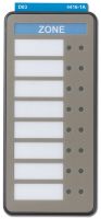 Marchio: ARITECH. Articolo: ZE708. Scheda di visualizzazione con LED per 8 zone aggiuntive di incendio/guasto, per l'installazione diretta sul pannello frontale della centrale FP740. Da utilizzare in abbinamento con il modulo di espansione per 8 zone ZI708. 