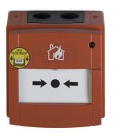 Marchio: ARITECH. Articolo: DMN960IE. Avvisatore di allarme incendio a rottura vetro completo di modulo di indirizzamento, led di allarme, isolatore e scatola di montaggio sporgente. IP67.