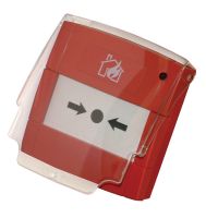 Marchio: ARITECH. Articolo: DMN990I-KIT. Avvisatore di allarme incendio a rottura vetro completo di modulo di indirizzamento, led doppio di allarme/isolamento, isolatore, scatola di montaggio sporgente e coperchio di protezione trasparente. IP24.