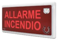 Marchio: COOPER. Articolo: 5965CL-3-23. Pannello ottico/acustico en54-3 e lampeg. En54-23 con ind. luminosa 