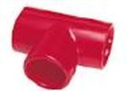 Marchio: COOPER. Articolo: AA-TEE25R. Tee in ABS , DN 3/4”, Sp. 1,9mm, PN16 di colore rosso.