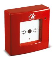 Marchio: ELKRON. Articolo: P/430. Pulsante indirizzato a riarmo manuale. Conforme EN 54 parte 11.