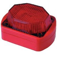 Marchio: NOTIFIER. Articolo: EMA24RS 5R. Lampeggiante con 5W di partenza ed assorbimento in allarme di 200mA. Disponibile con lenti di differenti colori. Alimentazione 9-33Vcc. Temperatura di funzionamento da -10°C a +70°C. Grado di protezione IP54 o IP66 in funzione della base utilizzata. 