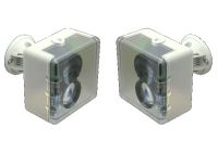 Marchio: SETRONIC. Articolo: ECO. Rilevatore Lineare di Fumo composto da un'unità trasmittente ed un'unità ricevente. Design accattivante e dimensioni compatte. Installazione veloce su supporto orientabile. Unità trasmittente ed unità ricevente.  Alimentazione in corrente continua a 12V o 24V senza commutazione. Distanza operativa fino a 100m.  RAL 1013 bianco perla.