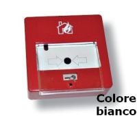 Marchio: UNITEK. Articolo: UTKAPY62W. Pulsante bianco ripristinabile con chiave a 2 contatti con led di segnalazione - con sportello di protezione trasparente