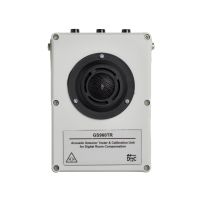 Marchio: ARITECH. Articolo: GS960-TR. Strumento di test e calibrazione per i rilevatori rottura vetri della serie GS960. La DRC Digital Room Compensation permette al tester di comunicare con il rivelatore acusticamente senza doverlo riaprire per la taratura.