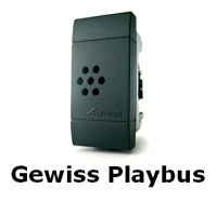 Marchio: COMBIVOX. Articolo: MODULO AUDIO PER INSERITORI BUS. Modulo audio amplificato (volume regolabile) in abbinamento agli inseritori BUS disponibile per tutte le serie degli inseritori. Serie Gewiss Playbus COD. 61.856 