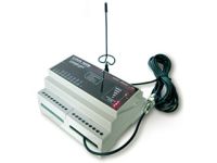 Marchio: COMBIVOX. Articolo: LINKDIN GSM. Il LinkDin è un interfaccia bidirezionale cellulare su barra DIN e sostituisce di fatto la linea telefonica urbana; infatti, se collegato ad un apparecchio telefonico (PABX analogico, telefono analogico etc.), consente di effettuare e ricevere chiamate attraverso la rete GSM (non adatto a segnalazioni FSK, tipo modem e/o FAX). Il dispositivo può essere utilizzato sia nel settore della Telefonia che nei sistemi di allarme per collegare combinatori telefonici e/o centrali di allarme dotate di comunicatore PSTN. Il LinkDin è dotato di 2 ingressi per l'invio di segnalazioni di allarme SMS, liberamente programmabili, fino a 16 numeri telefonici. E', inoltre, dotato di 2 uscite OC attivabili a distanza tramite messaggi SMS personalizzabili o tramite funzione CLIP (squillo a costo zero), con risposta del dispositivo di avvenuta attivazione (possibilità di programmare ingressi di feedback). L’efficienza del modulo GSM e della rete cellulare è tenuta costantemente sotto controllo: è possibile programmare una delle uscite che si attiva in caso di mancanza GSM. Per le carte prepagate è disponibile la funzione di controllo del credito residuo e della scadenza SIM (aggiornamento automatico della data in caso di ricarica del credito). Tramite la funzione 