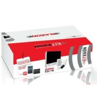 Marchio: ELKRON. Articolo: KIT EGON CON ADAPTER. Il kit comprende: 1 centrale CR600, 1 infrarosso passivo IR600,1 contatto magnetico slim DC600, 1 telecomando RC600 e 1 alimentatore a spinada esterno ADT600.