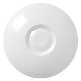 Marchio: GUARDALL. Articolo: DT 360. Sensore a doppia tecnologia microonda/Infrarosso per montaggio a soffitto. Copertura 360° Diametro 9 metri a 3,6 metri di altezza. Assorbimento max 28 mA. Conformità EN50131 Grado 2.