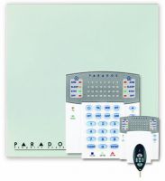 Marchio: PARADOX. Articolo: MG5000. Versione a 433 MHz - Centrale a microprocessore a 32 zone senza fili, di cui 2 possono essere cablate. Fino a 15 zone su tastiera (1 per tastiera). Possibilità di inserimento a chiave. Memoria 256 eventi, 32 codici utenti/telecomandi. Possibilità di inserimento rapido con zone aperte, e di suddividere l’impianto in 2 aree indipendenti con area comune. Combinatore telefonico digitale incorporato: 3 numeri per Centrale di Sorveglianza e 5 numeri per combinatore vocale (con VDMP3). Cambio automatico dell’ora legale e solare. Tasto di ripristino programmazione (riporta ai valori di default e riavvia), connessione diretta a 9,6k baud con il software WinLoad. 2 uscite programmabili, espandibili a 16. 1 uscita a relè. Possibilità di espansione a 32 zone cablate con moduli di espansione a 8 zone ZX8 su BUS. Alimentatore “switching” 1.1A. Armadio metallico mm 280x280x76. Fornita con tastiera cablata K32 con indicatori LED 32 zone e 1 telecomando bidirezionale REM2.
