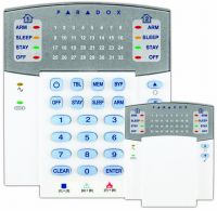 Marchio: PARADOX. Articolo: K32. Tastiera con indicatori LED 32 zone e sportello verticale di protezione dei tasti, indicatori LED separati per la visualizzazione dello stato d’inserimento Totale, Notturno, Perimetrale e Disinserito di ciascuna delle 2 aree. Possibilità di regolazione della luminosità. Collegamento su BUS (max. 15 tastiere). 1 ingresso di zona. Compatibile con centrali SPECTRA SP e MAGELLAN MG5000/MG5050.