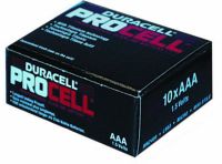 Marchio: PARADOX. Articolo: MN2400/10. Confezione di 10 pile alcaline Duracell 1.5V mini-stilo tipo AAA