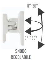 Marchio: POLITEC. Articolo: NAT BR. Snodo regolabile per Nat Sensor.