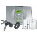 Marchio: SCANTRONIC. Articolo: 7500REUR-26. Kit composto da centrale, un contatto magnetico radio 734REUR-00, un infrarosso radio 714REUR-00, un telecomando 723REUR-00, un TAG e batterie necessarie per tutti i dispositivi.