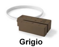 Marchio: TSEC. Articolo: CLH-301-G. Contatto CLIC serie H300, NC, sist. anti-rimozione, cavetto 2m, 4 conduttori, stagno. Grigio.
