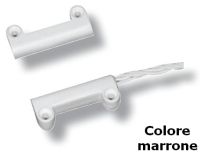 Marchio: UNITEK. Articolo: UTKCS50CMR. Contatto magnetico per superficie plastico - cavo di uscita a 4 conduttori l.60cm- marrone