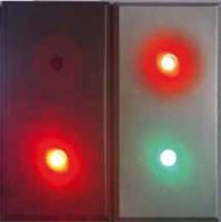 Marchio: UNITEK. Articolo: UTKRO702RVLG. Ripetitore ottico per serie modulari da incasso con LED ad alta efficienza LED1 rosso, LED 2 verde. Frutto Living Light