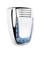 Marchio: VENITEM. Articolo: 20200111. Sirena autoalimentata a 13.8 Vdc con lampeggiante a led e sistema Antischiuma-antishock. Mose LS cromo lucido cal. Azzurra.