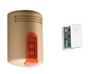 Marchio: VENITEM. Articolo: AS1KIT2BRR. Kit Doge AS1 Bronzo calotta rossa + ATX3 + batt. Sirena Doge wireless, AUTOPROTETTA, BIDIREZIONALE, SUPERVISIONATA, sistema antischiuma brevettato a doppia tecnologia contro i falsi allarmi, antishock contro gli urti violenti e lampeggiante a led, compatibile con qualsiasi tipo di centrale filare e/o wireless. Funziona in abbinamento con il dispositivo bidirezionale ATX3 (senza sirena interna). Funzioni come per ATX2/S.