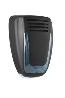 Marchio: VENITEM. Articolo: 20200221. Sirena autoalimentata a 13.8 Vdc con lampeggiante a led e sistema antischiuma-antishock, sistema brevettato di illuminazione a led e scheda vocale. Mose LS VOCAL LUX nero opaco cal. Azzurra.