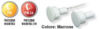 Marchio: VIMO. Articolo: CTI122PM24MA. Versioni del CTI122 con protezione magnetica sulla linea tamper (CTI122PM24) o sulla linea di allarme (CTI122PM). Contatto magnetico di sicurezza in materiale plastico da incasso su infissi in materiali ferromagnetici e non. Conformità con la norma europea EN50131-2-6 grado 3 classe ambientale IV. Protezione contro le manomissioni magnetiche in serie al tamper 24h per una protezione continua. Contatto N.C. con anta chiusa, collegamento 4 fili 30cm. Protezione magnetica su linea tamper 24h; marrone.