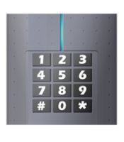 Marchio: ETER. Articolo: ETER DDS DK21. Proxy Square K – Lettore di prossimità 125Khz EM con tastiera - compatibile con carte 460115 chip EM e FOB. Distanza di lettura fino a 8cm. Interfaccia Wiegand. Colore nero. Dimensioni 89(L)  x 89(A)  x 20(P)  mm - alimentazione 12VDC