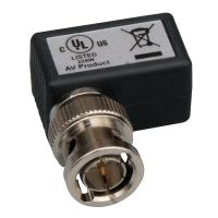 Marchio: ARITECH. Articolo: GEC-PVTC-MRTSP. Ricetrasmettitore video su UTP a singolo canale, BNC maschio ad angolo retto, protezione da sovratensioni