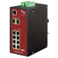 Marchio: ARITECH. Articolo: NS3552-8P-2S-V2. 8-Port 10/100/1000Base-Tx IEEE802.3af/at Copper Ports + 2-Ports 100/1000 SFP Managed Switch(-40~75°C) - Power 48V DC Additional PSU to be ordered: PS48VDC480W-DIN Note: SFP Modules 100 / 1000 not included