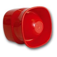 Marchio: COOPER. Articolo: 4830 R . SIRENA ELETTRONICA A TROMBA ROSSA IP 42 - 3 TONI 