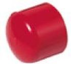 Marchio: COOPER. Articolo: AA-C25R. Tappo in ABS , DN 3/4”, Sp. 1,9mm, PN16 di colore rosso.