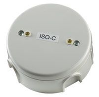 Marchio: ELKRON. Articolo: ISO/C. Modulo analizzatore di corto circuito alloggiato nel sottozoccolo modello ZB/215 con coperchio di chiusura.