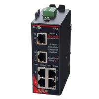 Marchio: NOTIFIER. Articolo: SLX-6RS-4SC-D1. Switch per reti Ethernet con configurazione ad anello chiuso. 4 Porte RJ-45, 2 porte SC per fibra multimodale (4km tra nodi consecutivi), alimentazione 10-32Vcc con backup, uscita di segnalazione guasto comunicazione.