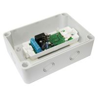 Marchio: NOTIFIER. Articolo: WL-CM. Modulo d’uscita, contatto pulito non supervisionato, via radio. Trasmissione radio bidirezionale con utilizzo di doppia frequenza con 7 canali in 868,15MHz o in 8695,MHz. Massima potenza irradiata 3 mW e sensibilità ricevitore di 5 dBm. Questi è dotato di led bicolore interno di colore verde e rosso che darà indicazioni sullo stato del modulo. Richiede alimentazione esterna con tensione da 10 a 27Vcc. Grado di protezione IP65. Temperatura di funzionamento da -30°C a +55°C. Umidità relativa sino a 90% senza condensa. Dimensioni di 90mm x 135mm x 55mm. 