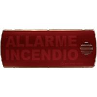 Marchio: NOTIFIER. Articolo: PAN-1AEN. Pannello ottico acustico autoalimentato con led ad alta efficienza. Provvisto di schermi con differenti diciture. Tensione di funzionamento 24Vcc o 220Vca con scheda supplementare. Assorbimento in ricarica 75mA. Autonomia di 45 minuti in allarme. 