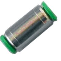 Marchio: NOTIFIER. Articolo: APF-MAN6 (CEI 152L). Manicotto di giunzione in ottone nichelato per tubi rilsan con diametro interno di 6mm ed esterno di 8mm.